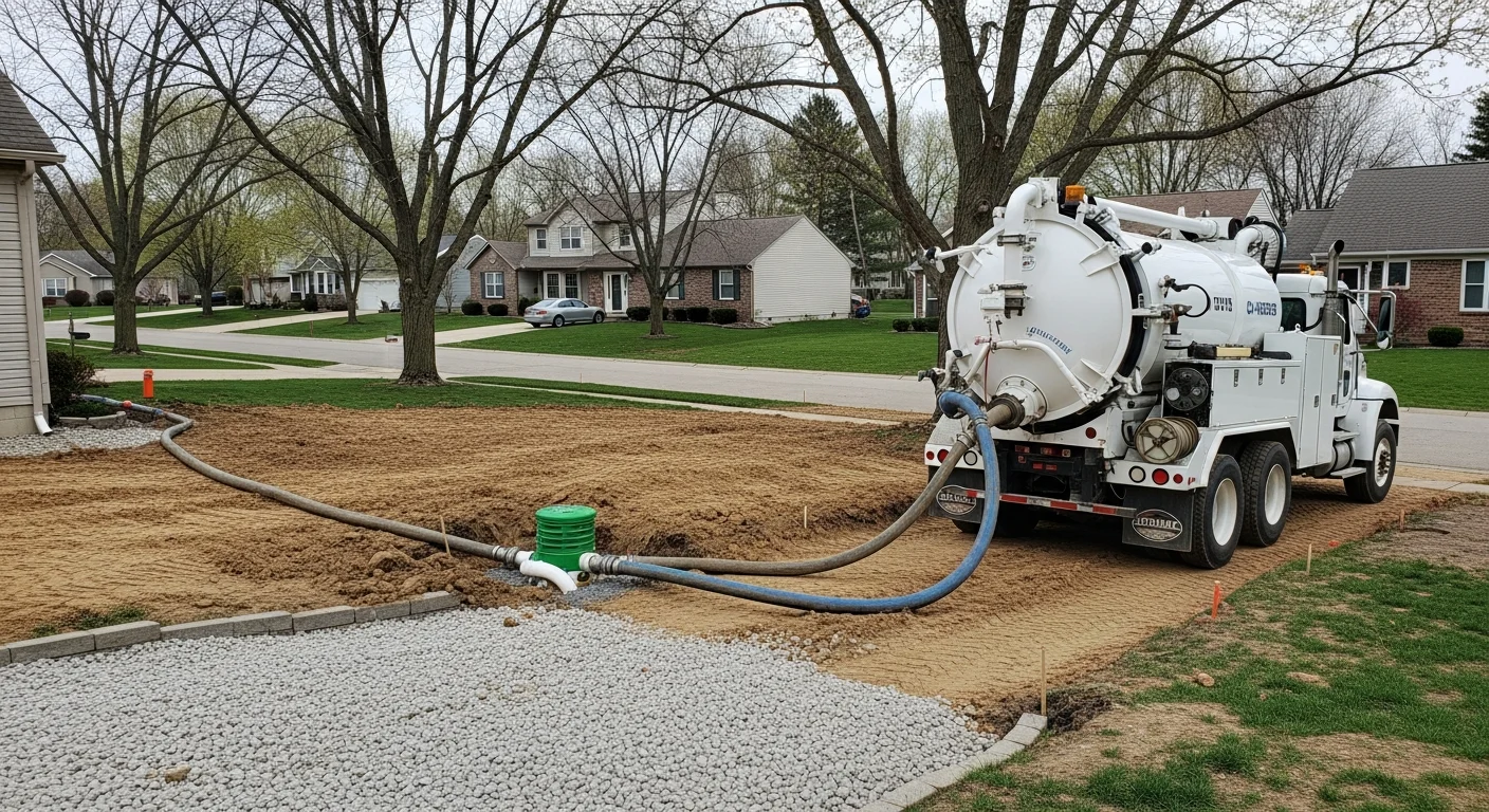 Septic system installation and repair work in Medina County